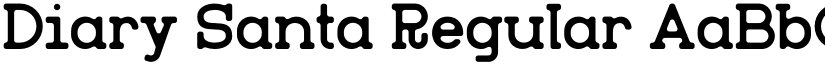Diary Santa Regular font