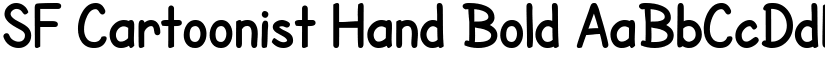 SF Cartoonist Hand Bold font
