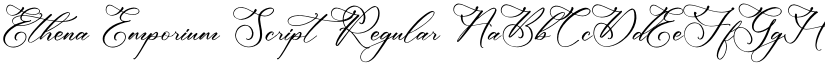 Ethena Emporium Script Regular font
