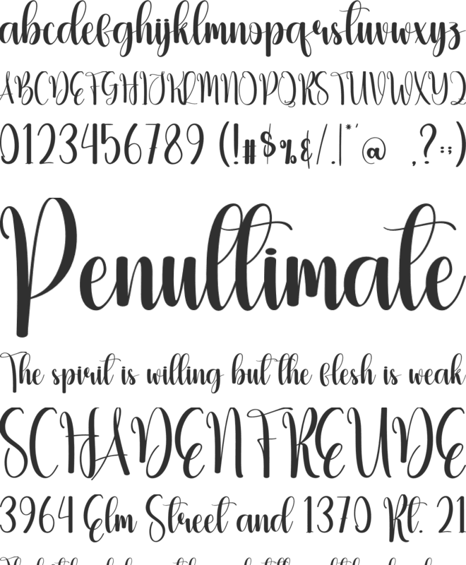 Beefting font preview