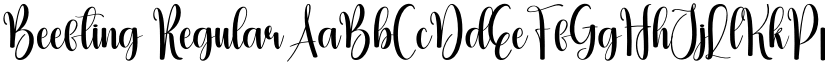Beefting Regular font