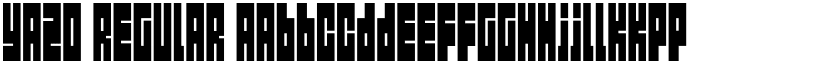 Yazo Regular font