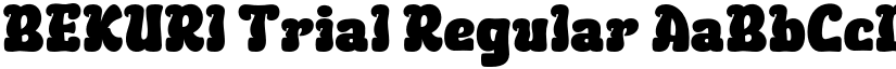 BEKURI Trial Regular font
