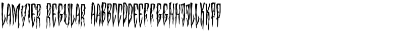 Lamvier Regular font