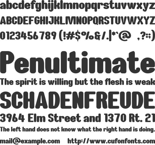 Frost Land font preview