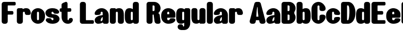 Frost Land Regular font