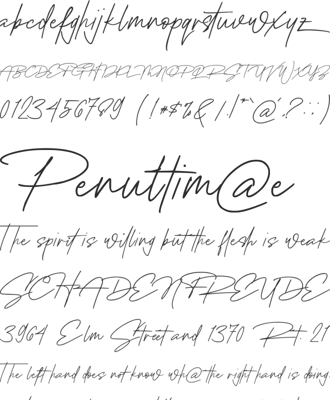 Angelica Rytes font preview