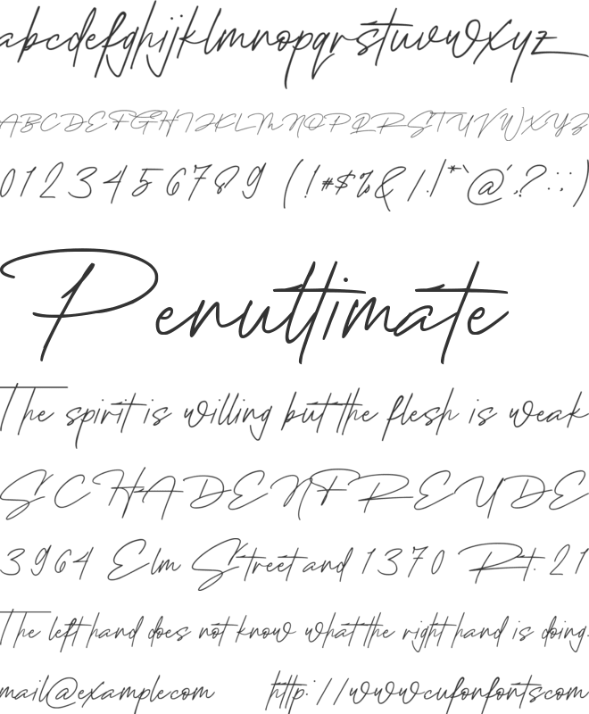 Angelica Rytes font preview