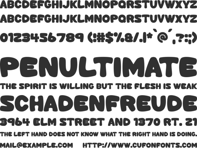 Emotional Baggage font preview