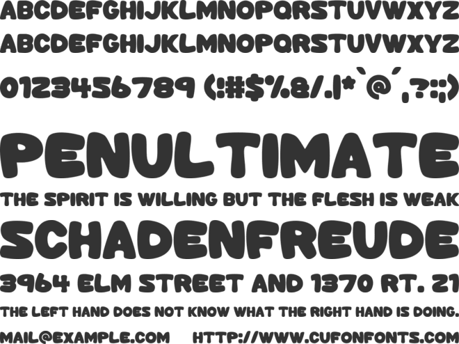 Emotional Baggage font preview