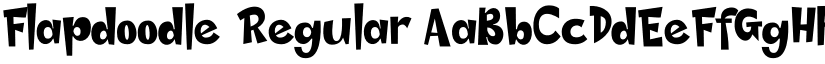 Flapdoodle Regular font