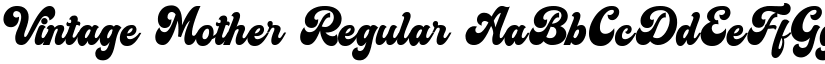Vintage Mother Regular font