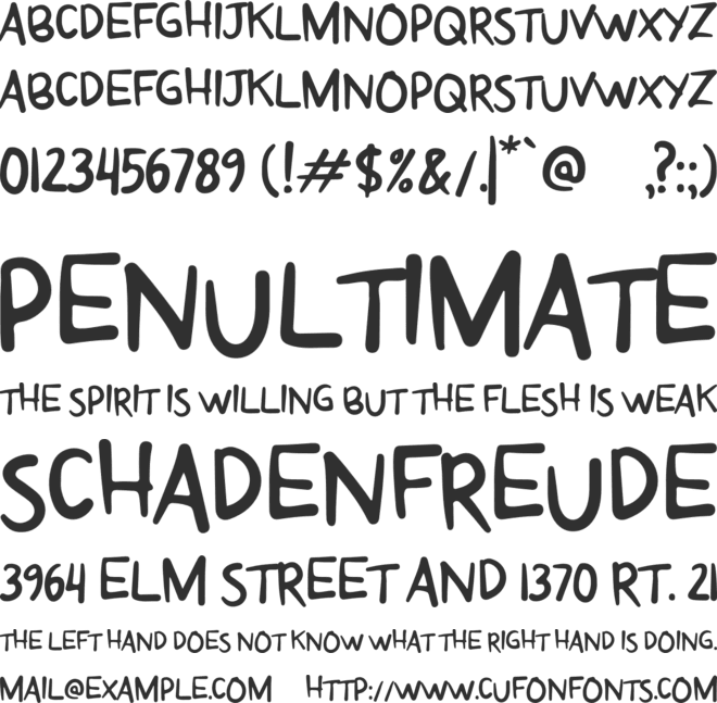 Narnialone font preview