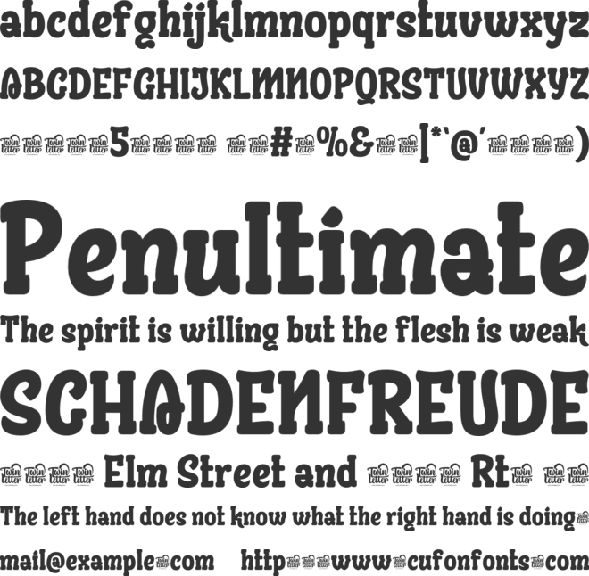 AUSYEIK Trial font preview