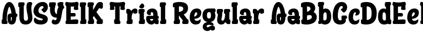 AUSYEIK Trial Regular font