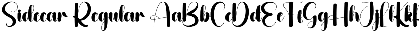 Sidecar Regular font