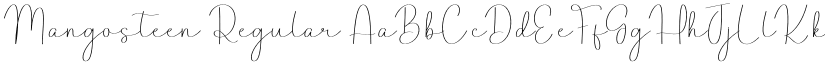 Mangosteen Regular font