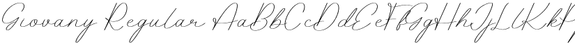 Giovany Regular font