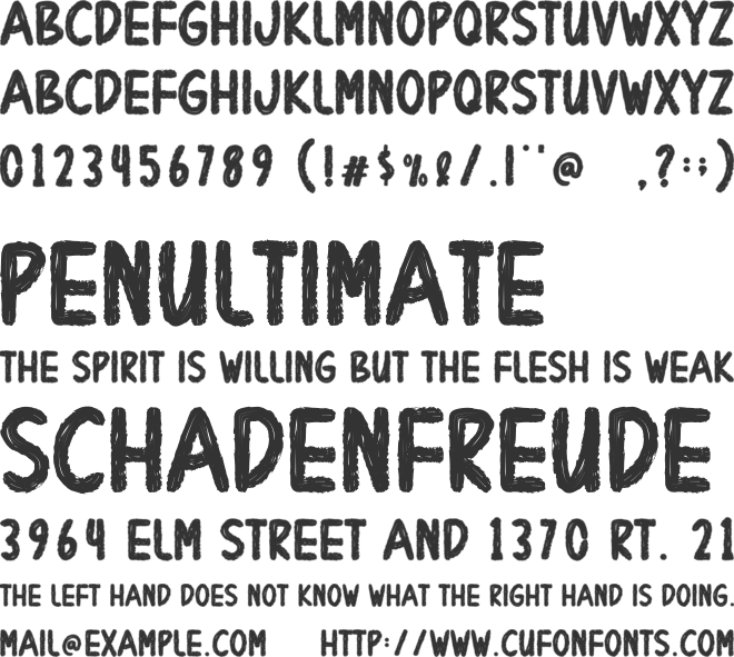 Death Fire font preview