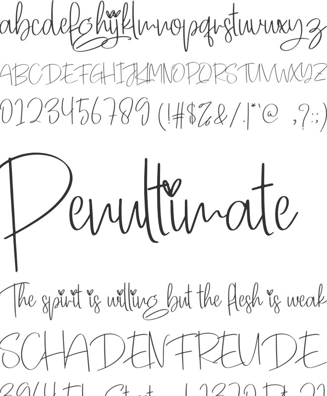 Outright font preview