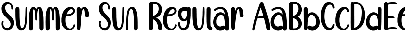 Summer Sun Regular font