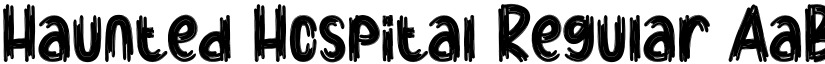 Haunted Hospital Regular font