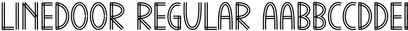Linedoor Regular font
