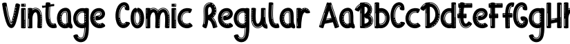 Vintage Comic Regular font