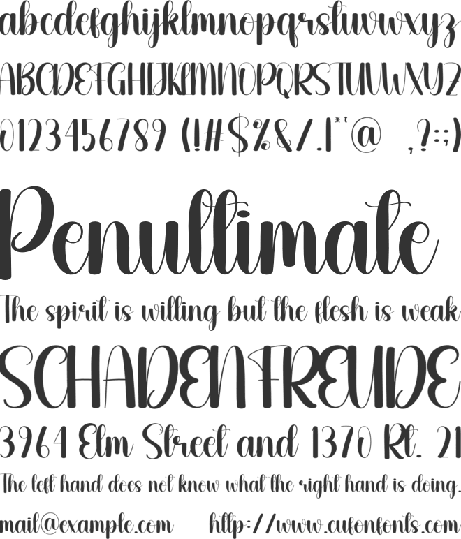 Studydesk font preview