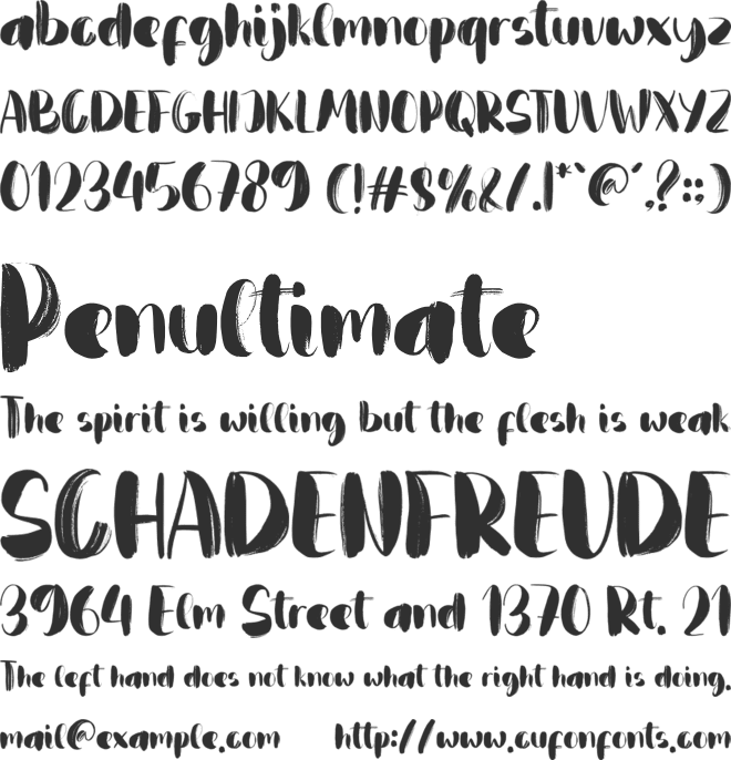Blanday font preview
