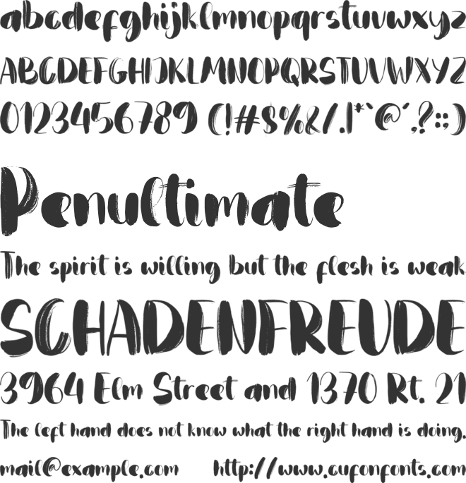 Blanday font preview