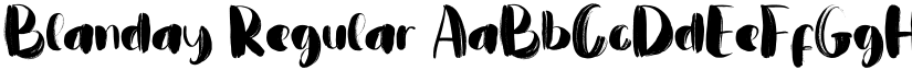 Blanday Regular font