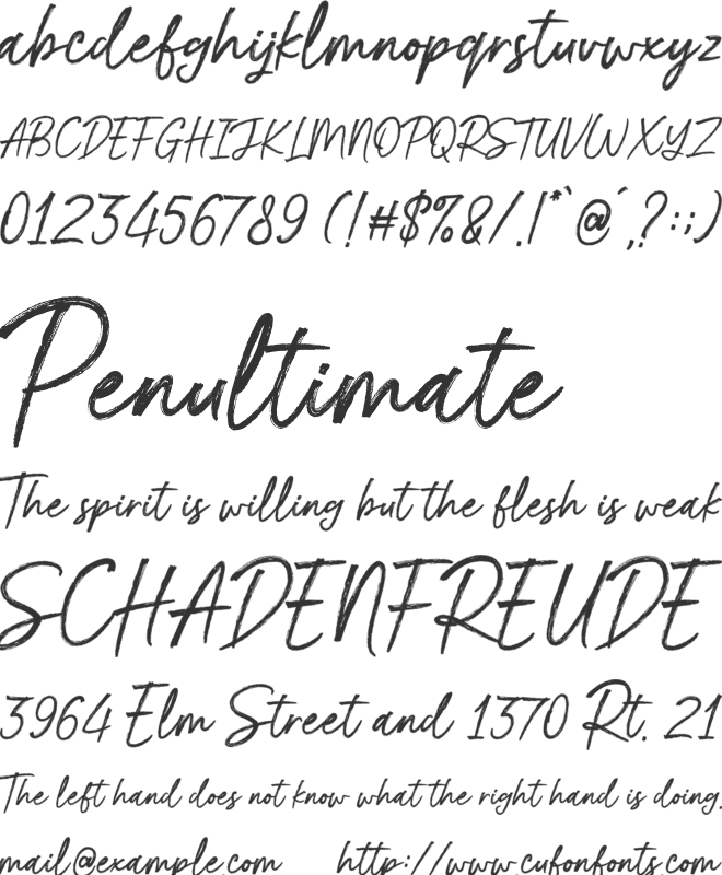 Billion Brush font preview