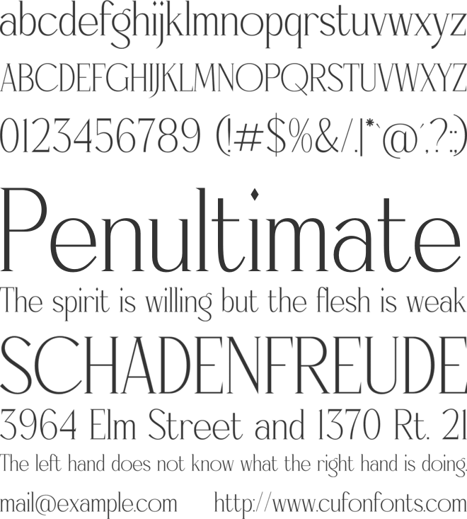 Qarinthen font preview