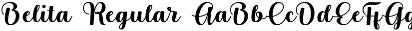 Belita Regular font