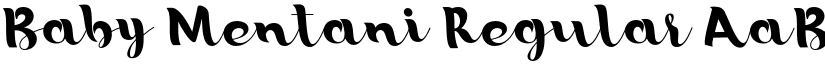 Baby Mentani Regular font