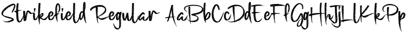 Strikefield Regular font