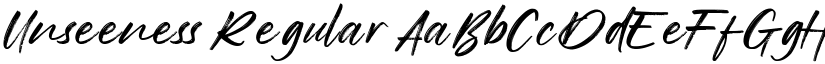Unseeness Regular font