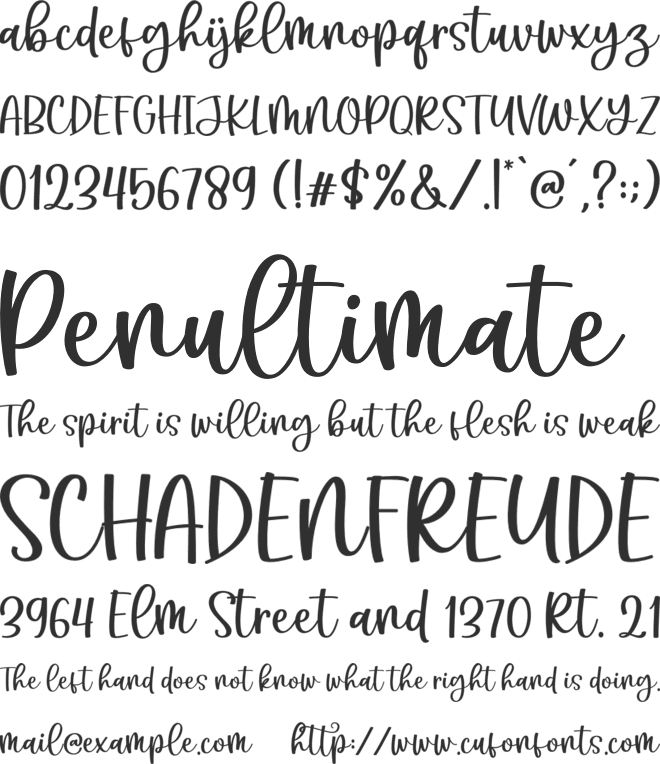 Angelic Sonata font preview