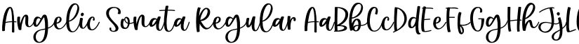 Angelic Sonata Regular font