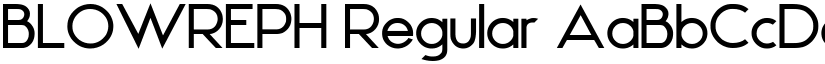 BLOWREPH Regular font