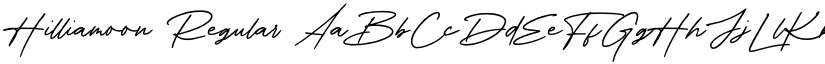 Hilliamoon Regular font