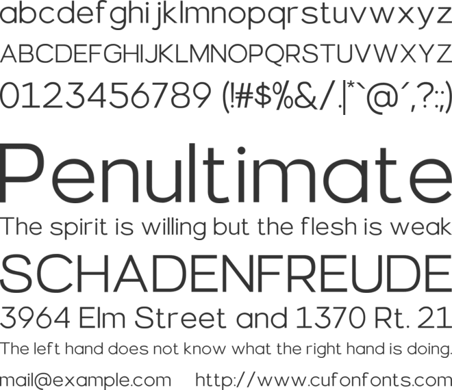 Fruitella font preview