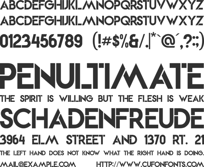 BARTKEY font preview
