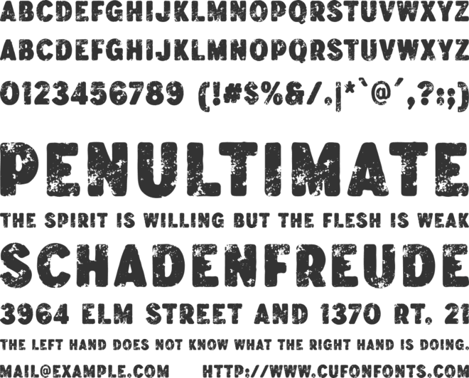 Vilanders Sans font preview