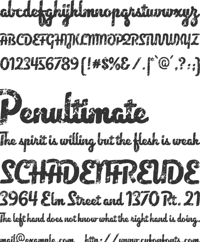 Vilanders Script font preview