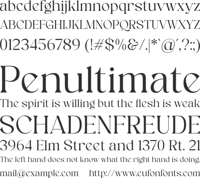 Opsi font preview