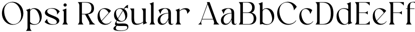 Opsi Regular font