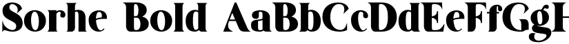 Sorhe Bold font
