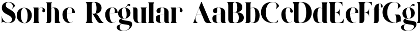 Sorhe Regular font